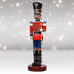Toy Soldier with Baton in Left Hand