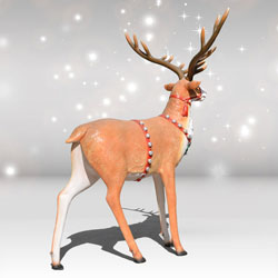 Huge Sleigh Reindeer