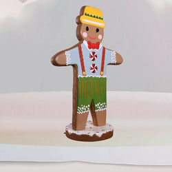 Outdoor gingerbread man